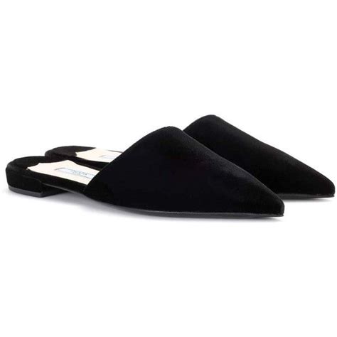 prada shoe rose slippers|velvet mules for women.